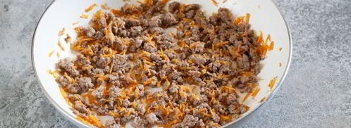 гречка с фаршем на сковороде. Шаг 4