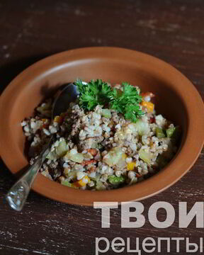 Гречка с фаршем