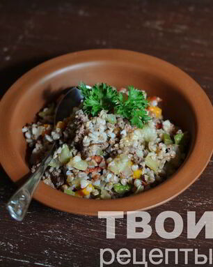 Гречка с фаршем