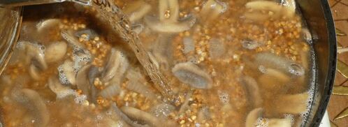 гречка с грибами и луком. Шаг 9