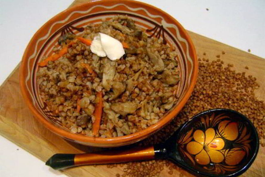 Рецепт гречки с грибами