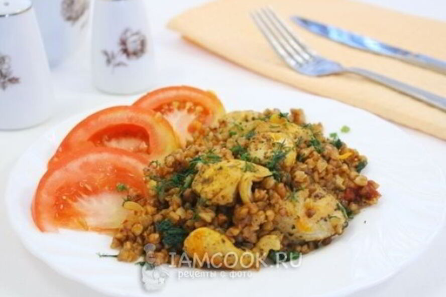Рецепт гречки с куриным филе в мультиварке