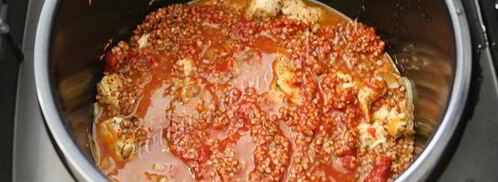 гречка с куриным филе в мультиварке. Шаг 8