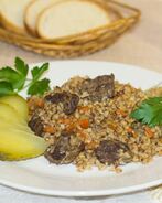 Гречка с мясом и морковью в мультиварке