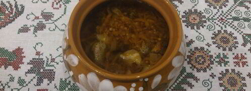 гречка с мясом в горшочках. Шаг 9