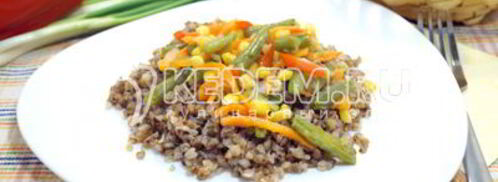 гречка с овощами и фасолью. Шаг 8