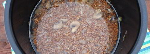 гречка с шампиньонами в мультиварке. Шаг 8