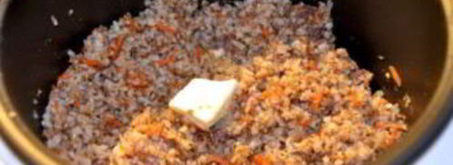 гречка с тушенкой и грибами. Шаг 3