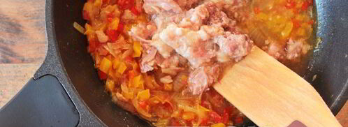 гречка с тушенкой. Шаг 4