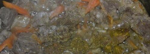 гречневая каша с мясом в мультиварке. Шаг 9