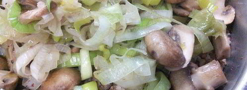 гречневая каша с шампиньонами в мясном хлебце. Шаг 4