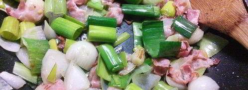 гречневая каша с шампиньонами в мясном хлебце. Шаг 5