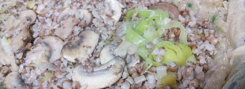 гречневая каша с шампиньонами в мясном хлебце. Шаг 8