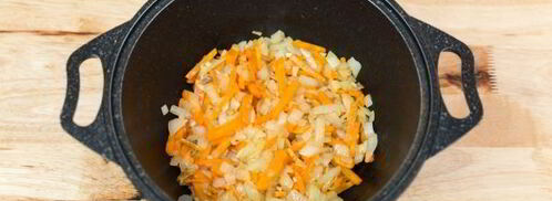 гречневая каша с тушенкой по-армейски. Шаг 5