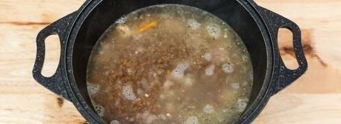 гречневая каша с тушенкой по-армейски. Шаг 11