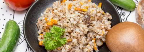 гречневая каша с тушенкой. Шаг 9