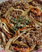 Гречневая каша с запеченными овощами