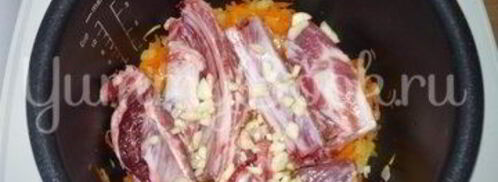 гречневая каша со свиными ребрышками из мультиварки. Шаг 4