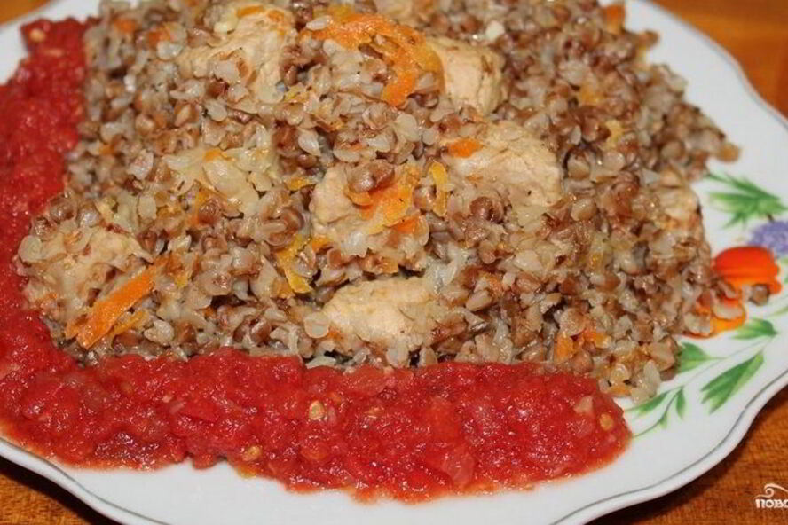 Рецепт каши гречневой со свининой