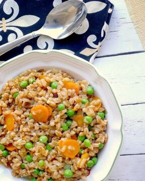Каша из фарро с овощами