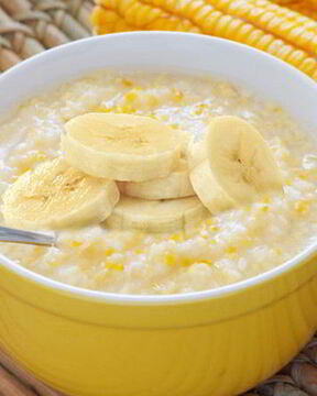Кукурузная каша на молоке