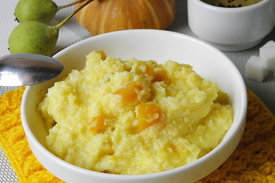 Рецепт кукурузной каши с тыквой в мультиварке