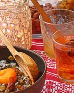 Кутья и напиток из шиповника