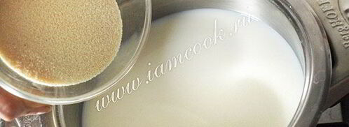 манная каша на молоке. Шаг 3