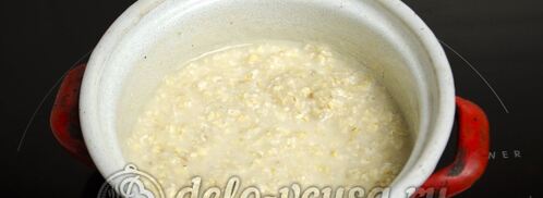 овсяная каша на воде. Шаг 2