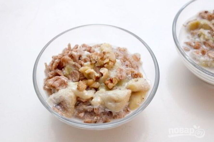 Рецепт овсянки с фруктами