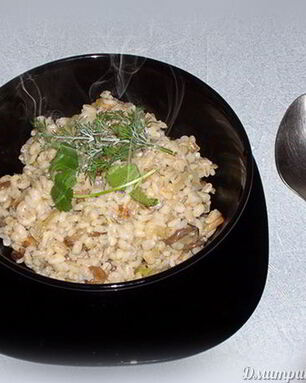 Перловка с грибами