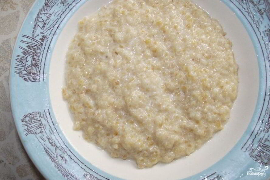 Рецепт пшеничной каши на молоке