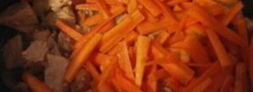 пшеничная каша с соевым мясом и овощами. Шаг 2