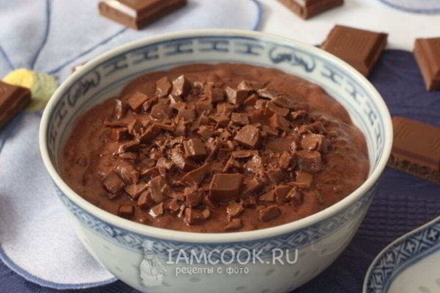 Рецепт шоколадной рисовой каши