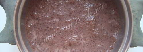 шоколадная рисовая каша. Шаг 6