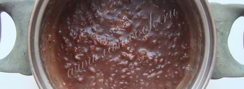 шоколадная рисовая каша. Шаг 9