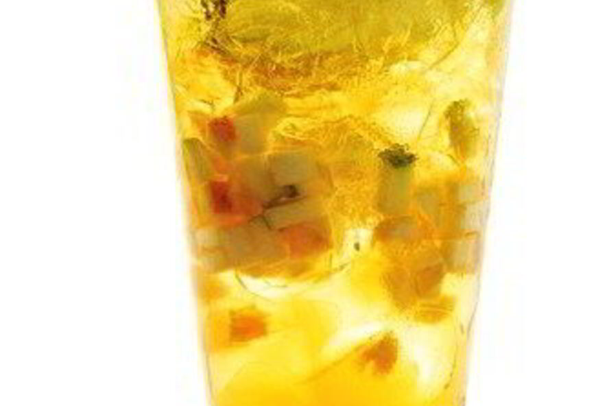 Рецепт апельсинового пунша с джином и цитрусовым льдом