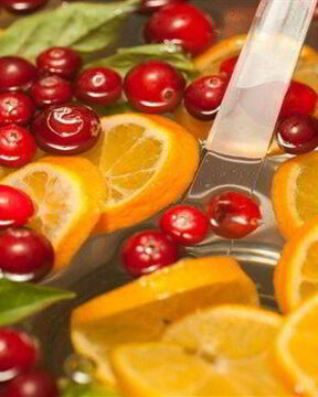 Безалкогольный апельсиново-клюквенный пунш