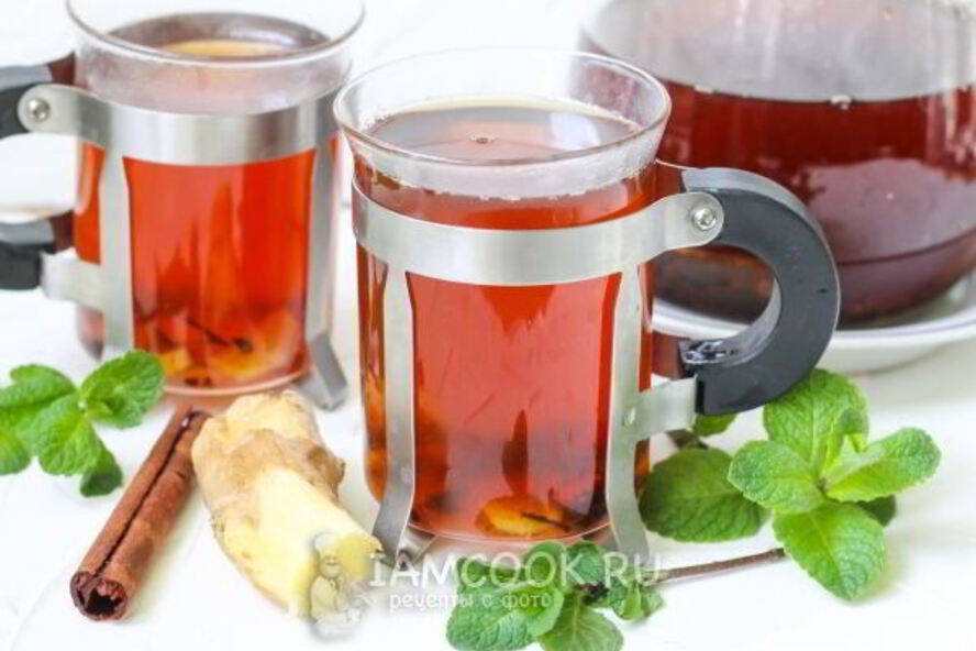 Рецепт чая с имбирем и корицей