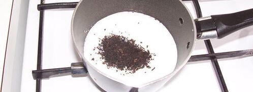 чай с молоком нежное облако. Шаг 2