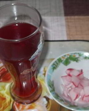 Гарнир из редиски и редисочный чай