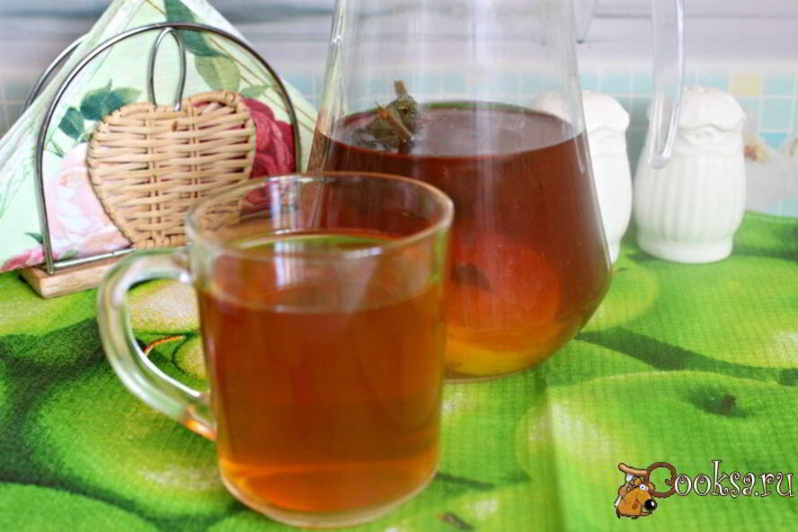 Рецепт холодного чая с мятой, имбирем и лимоном