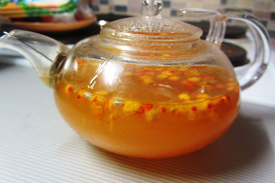 Рецепт облепихового чая с медом