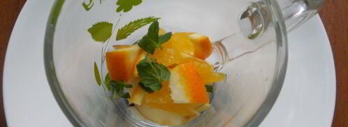 яблочно-цитрусовый чай с мятой. Шаг 2