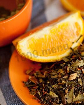 Зеленый чай с апельсином