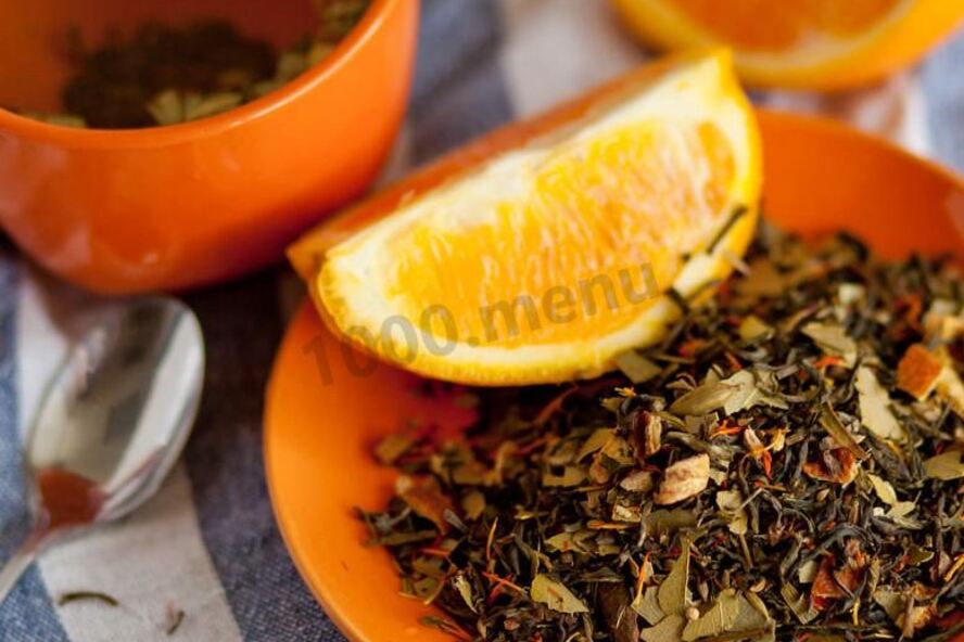 Рецепт зеленого чая с апельсином