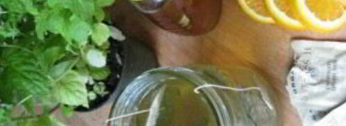 зеленый чай с мятой. Шаг 2