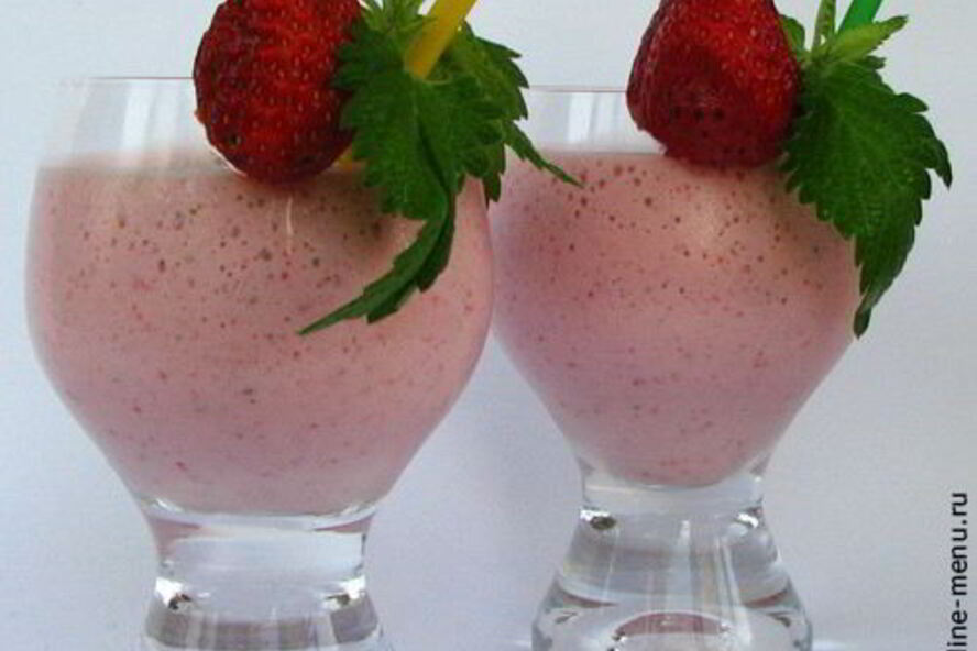 Рецепт клубничного коктейля