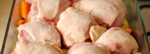 курица в кофейной глазури, запеченная с овощами. Шаг 2