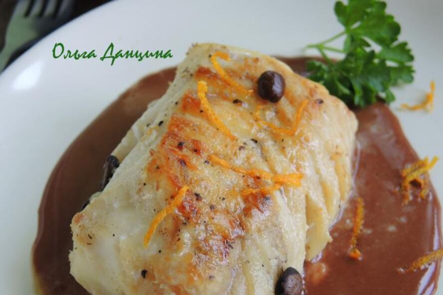 Рецепт лойна трески с ароматом кофе